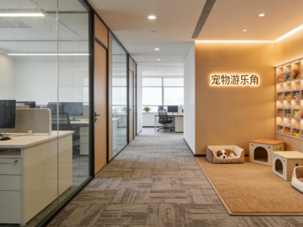即墨办公室设计-宠物友好办公：允许带猫上班的公司，装修设计上有哪些不一样